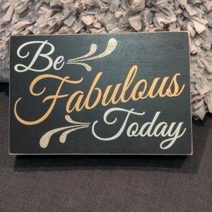 Wood sign